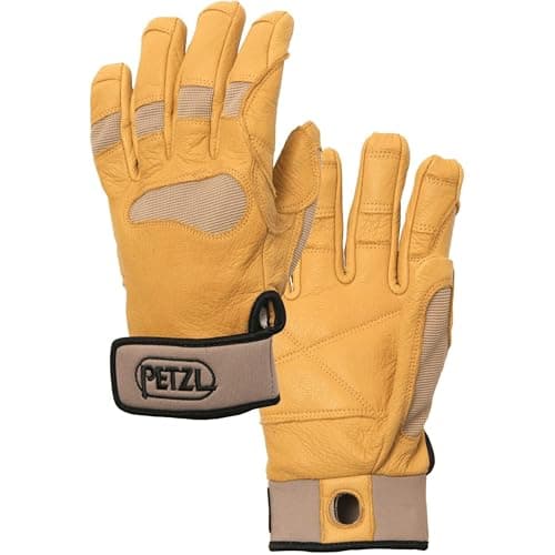 Petzl CORDEX Plus Gloves - Lightweight, Breathable Leather - Tan - M