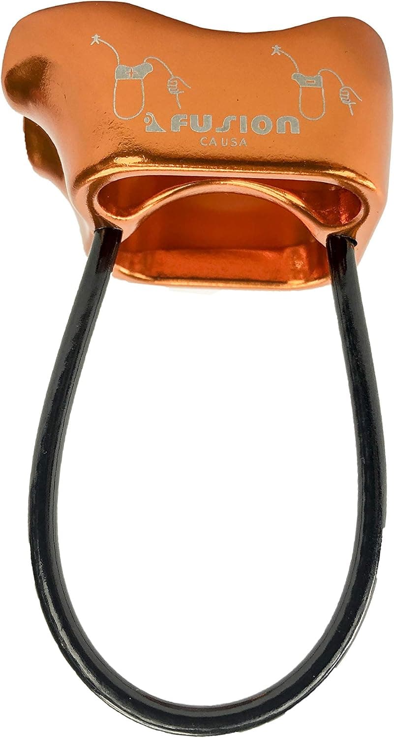 Fusion Climb Neo Sat Aluminum Tube Belay Device, 25KN Rappel ATC