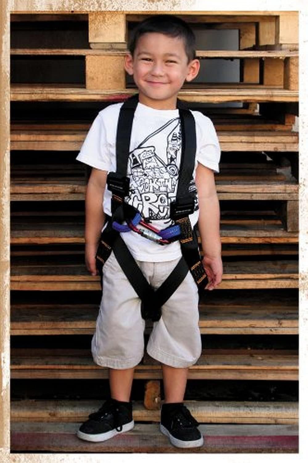 Fusion Climb Warrior Kids Full Body Climbing Rope Course Harness