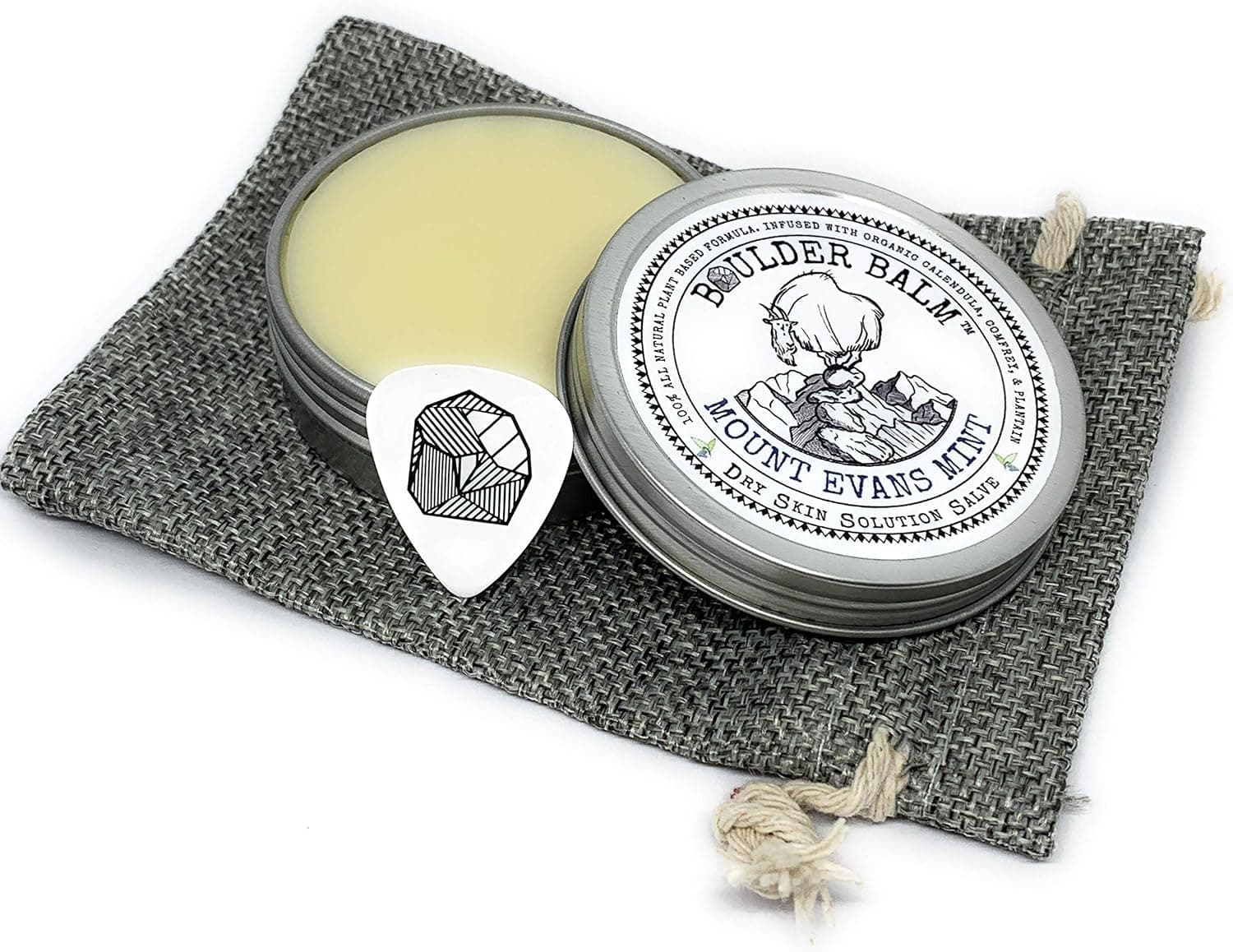 Boulder Balm 2oz Mount Evans Mint Scent Dry Skin Salve for Active Hands