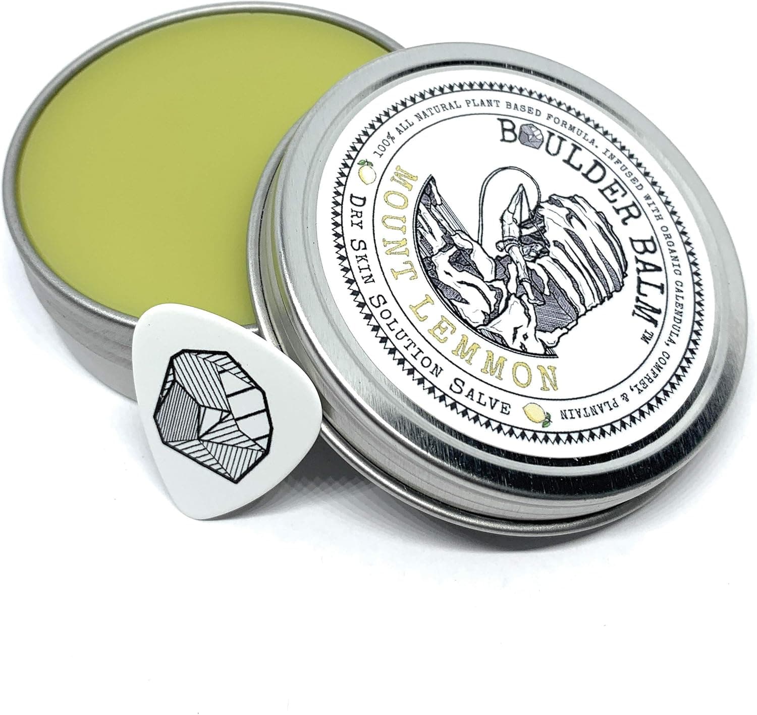 Boulder Balm 2oz Mount Lemmon Scent Dry Skin Salve for Active Hands and Body, Handcrafted by Rock Climbers