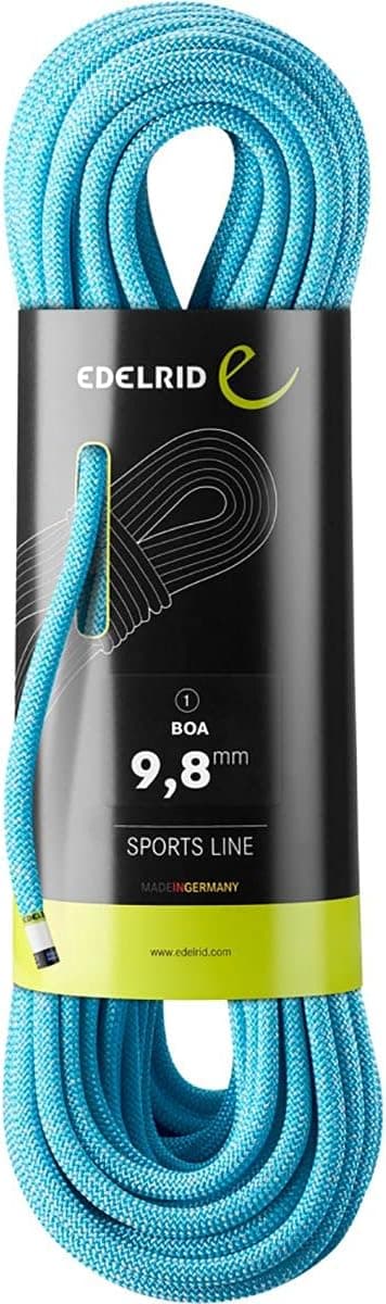 EDELRID Boa 9.8mm Dynamic Climbing Rope - Blue 40m