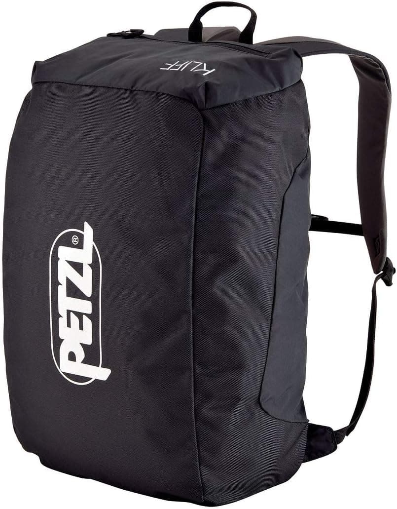 PETZL KLIFF Rock Climbing Rope Bag - Gray - 36-Liter Rope Bag for Sport Climbing with Removable Tarp