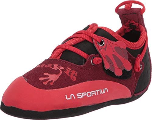 La Sportiva Kids Stickit Rock Climbing Shoe, Chili/Poppy, 13-13.5 Little Kid