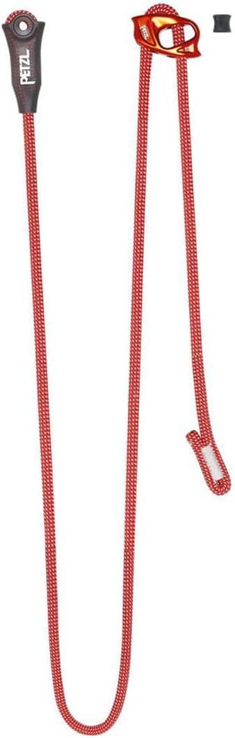 PETZL Dual Connect Adjust Lanyard Red, Adjustable Double Lanyard for Climbing