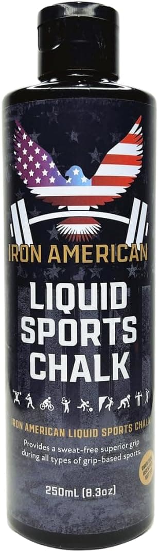 IRON AMERICAN Liquid Chalk No-Mess Long-Lasting Grip 250ml
