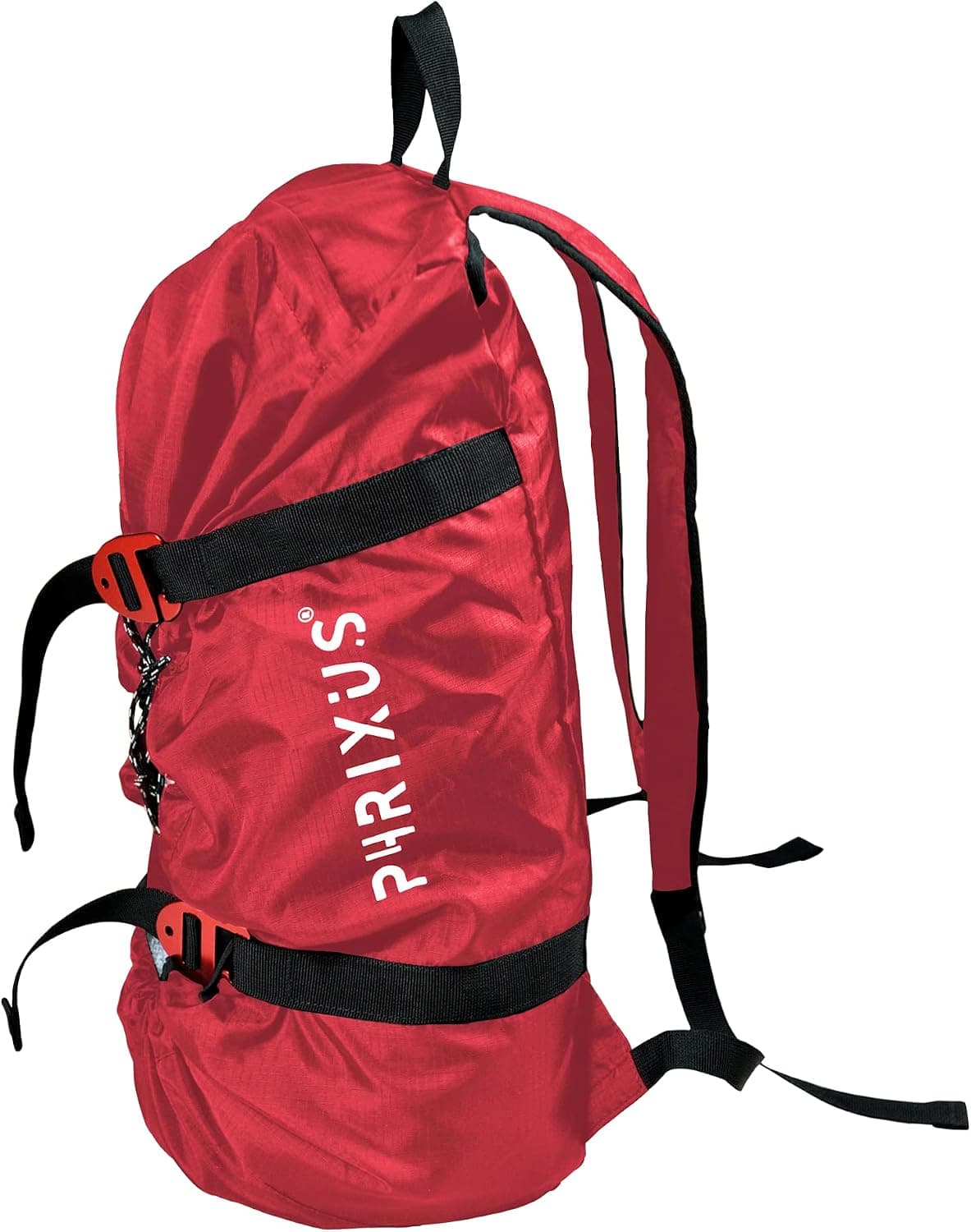 PHRIXUS Rock Climbing Rope Bag, Waterproof Folding Rope Storage Backpack with Ground Sheet, Buckles and Carry Straps