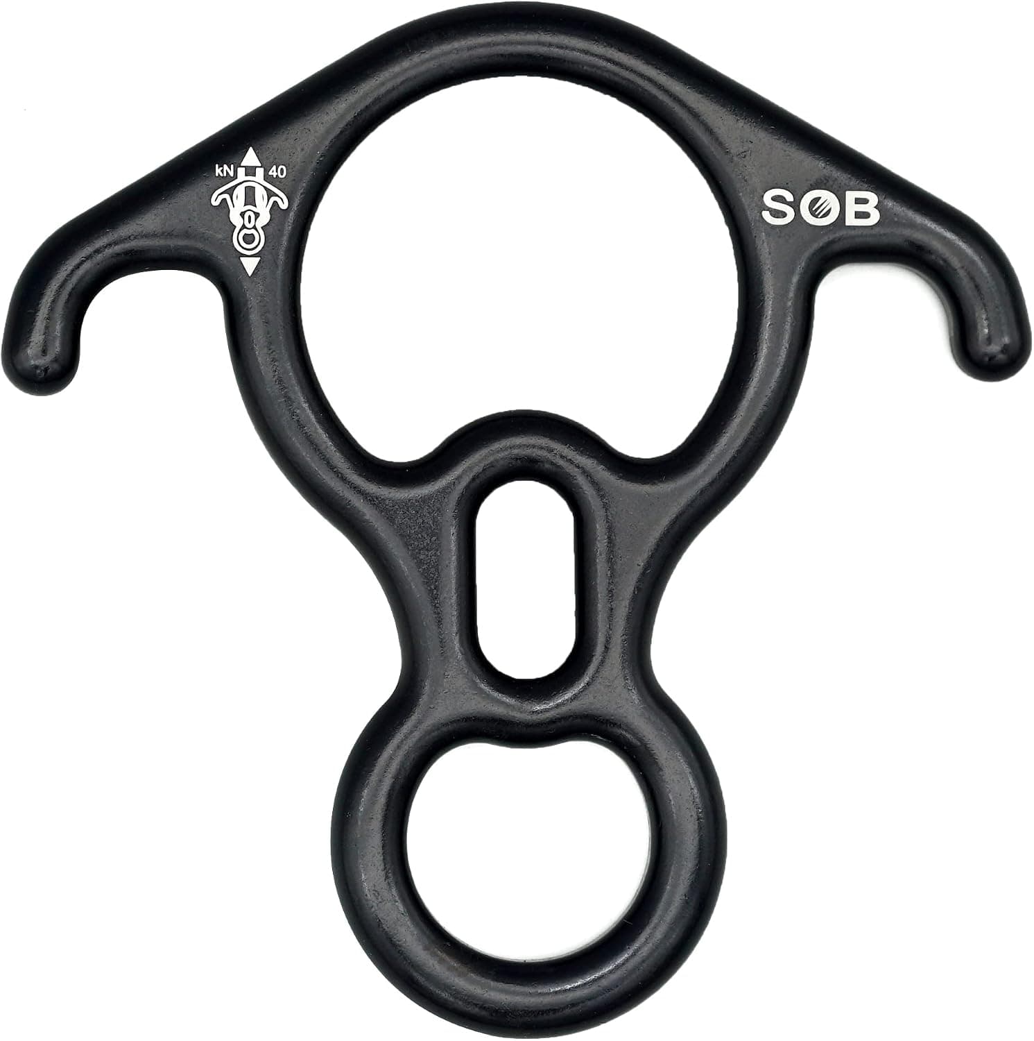SOB 40KN Rescue Figure 8 Descender 7075 Aluminum Alloy Rappel Device