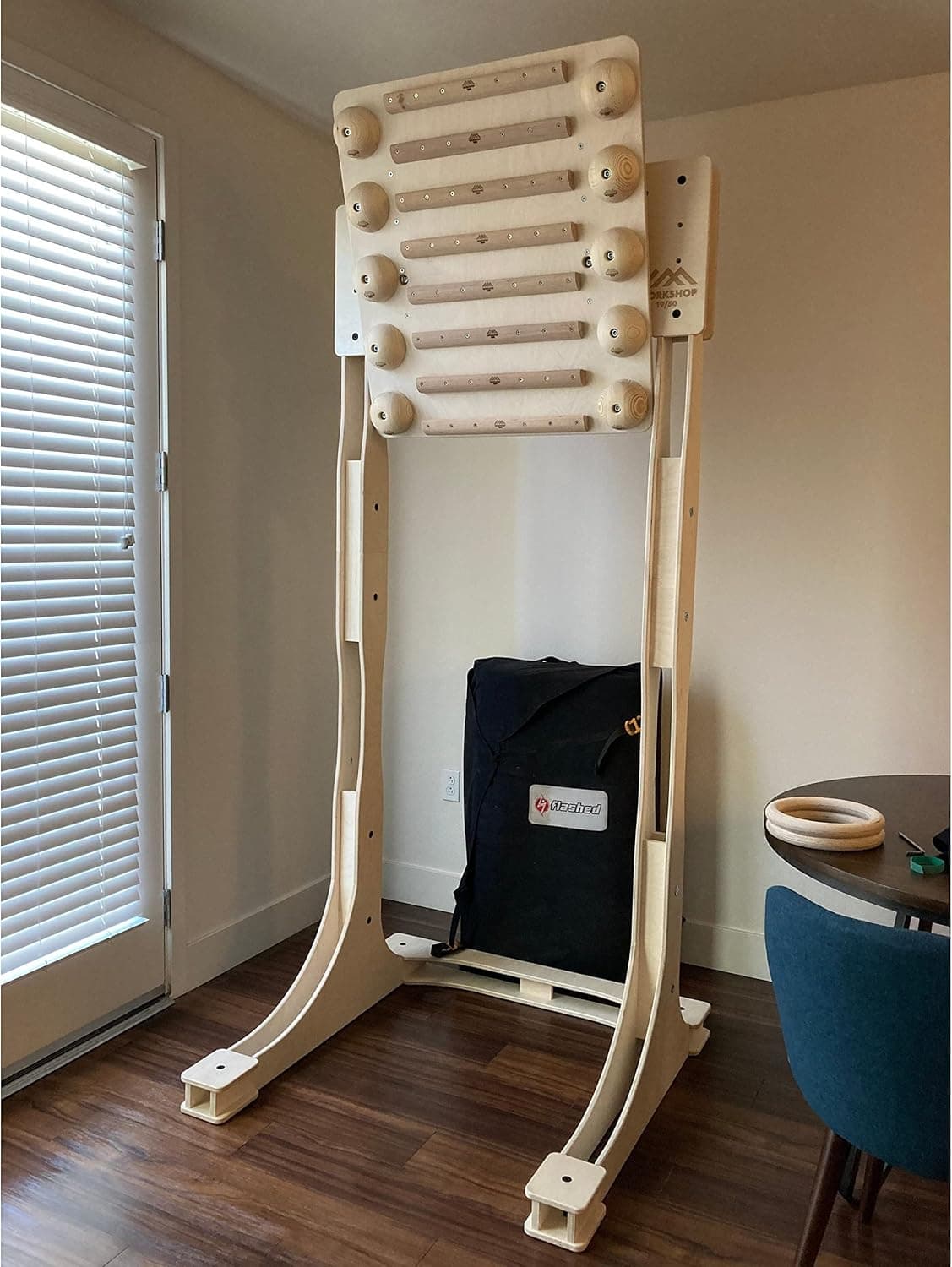 Workshop 19/50 Training Rack 2.3m and Campus Board for Rock Climbing and Bouldering