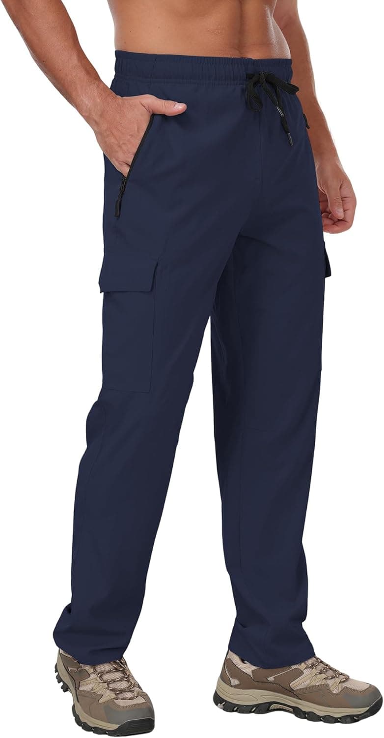 TZDNI Men's Hiking Pants Lightweight Quick Dry UPF 50+ Stretch Pants