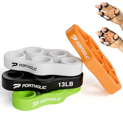 4 Pack Hand Exerciser Grip Strengthener, Finger Stretcher Hand Grip Resistance Bands Hand Strengthener Hand Strengthening Forearm Exerciser for Arthritis（Color)