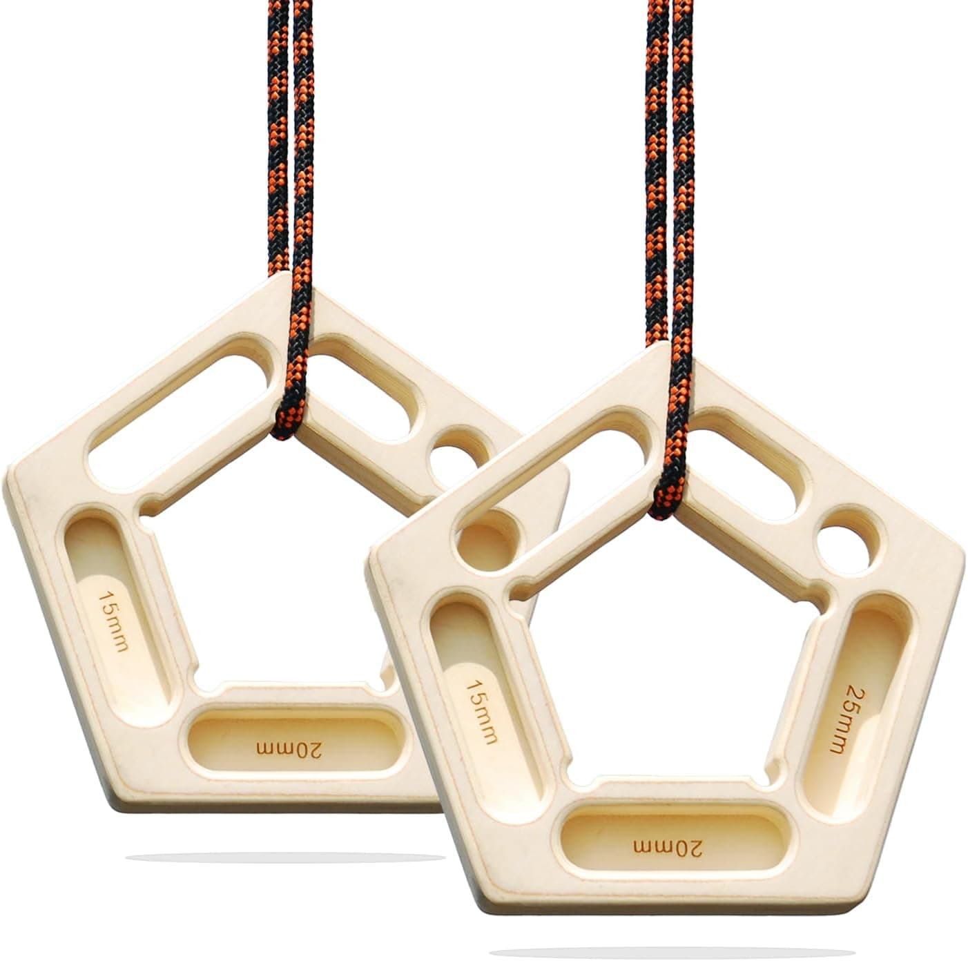 VERTIPEAK Portable Hangboard Rock Climbing, 2 Pack Lightweight Wooden Climbing Fingerboard for Bouldering