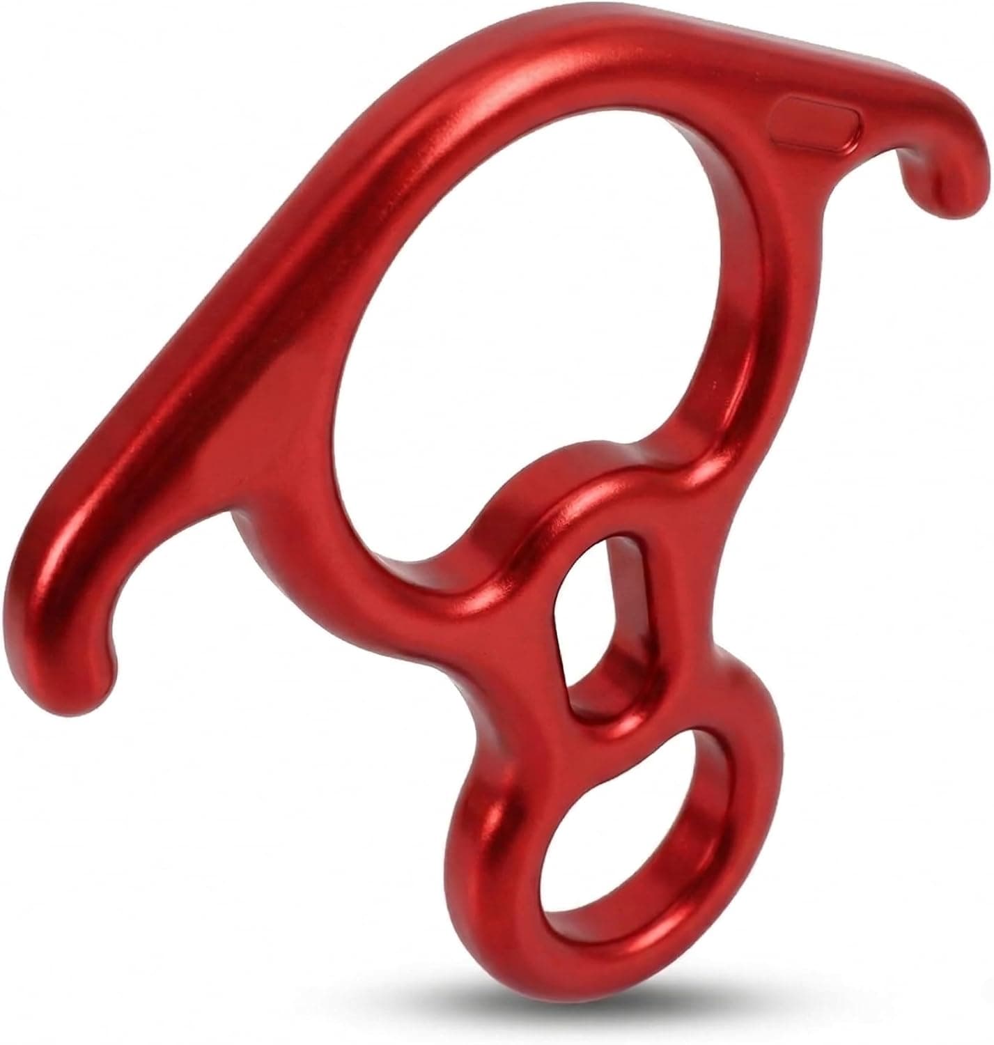 50kN Heavy Duty Rescue Figure 8 Descender with Bent Ears, Aluminum Rappel Device
