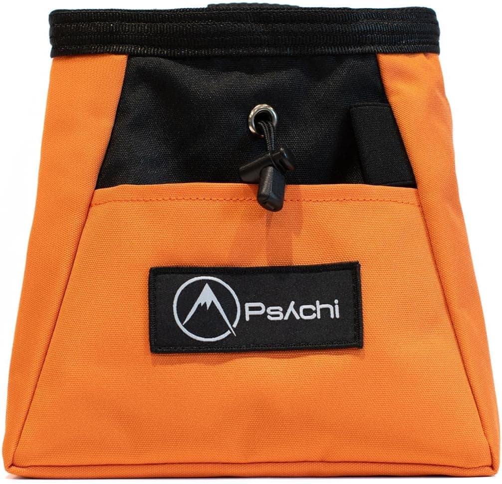 Psychi OG Chalk Bucket Bag with Storage Pockets and Carry Strap, Light Orange