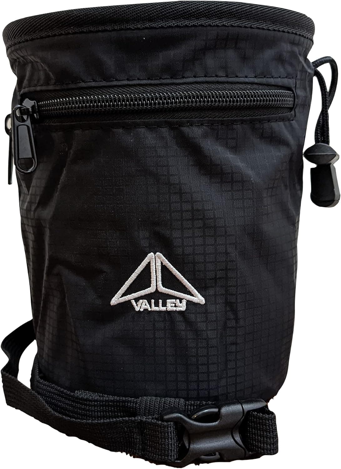 Valley Climbing Chalk Bag with Belt, Carabiner Clip and Brush Loop