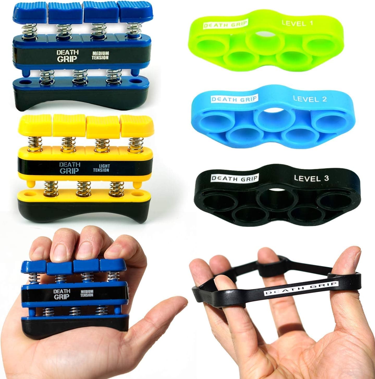 Death Grip Grip Strength Trainer, Hand Exerciser and Forearm Trainer