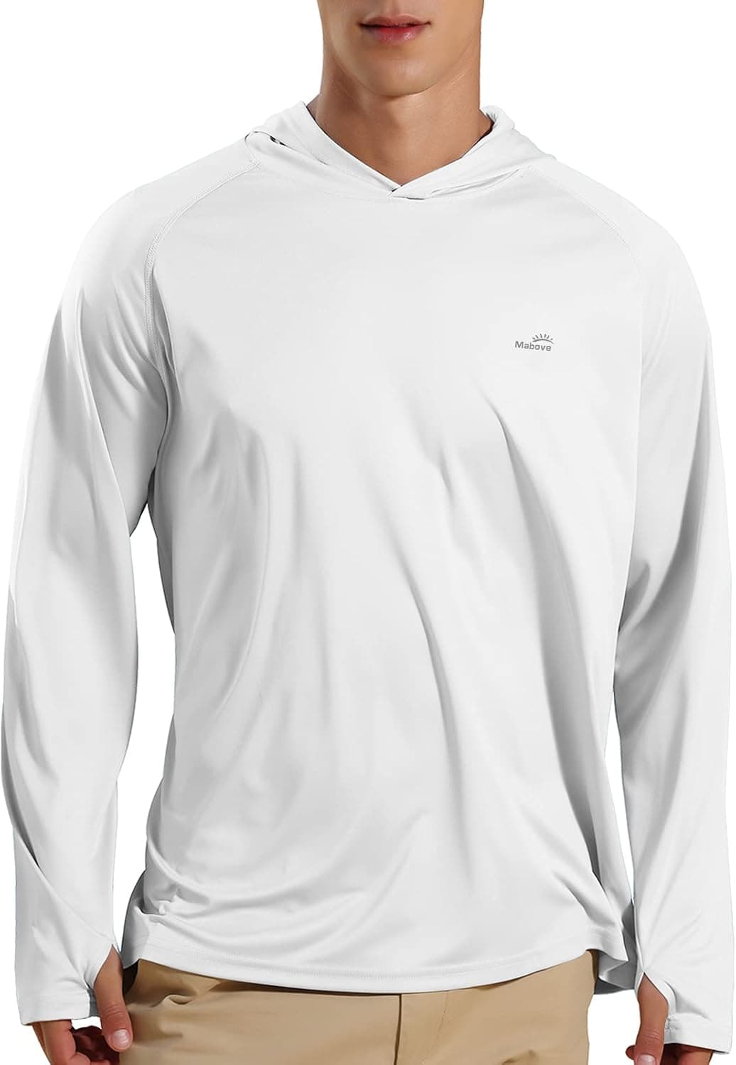 Men's UPF 50+ UV Sun Protection Hoodie Long Sleeve Rash Guard Shirt
