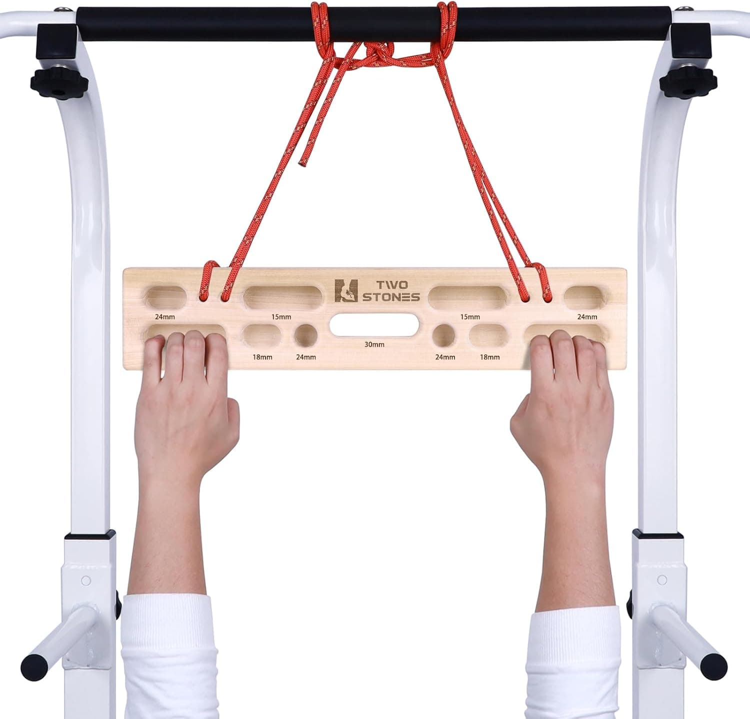 Two Stones Portable Hangboard - Rock Climbing Hang Board for Climbers (CJ-HB2055BX)