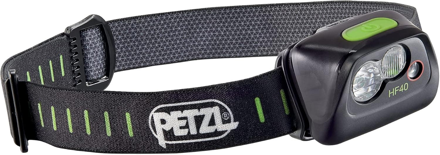 PETZL Hf40 Headlamp, Black/Green, One Size