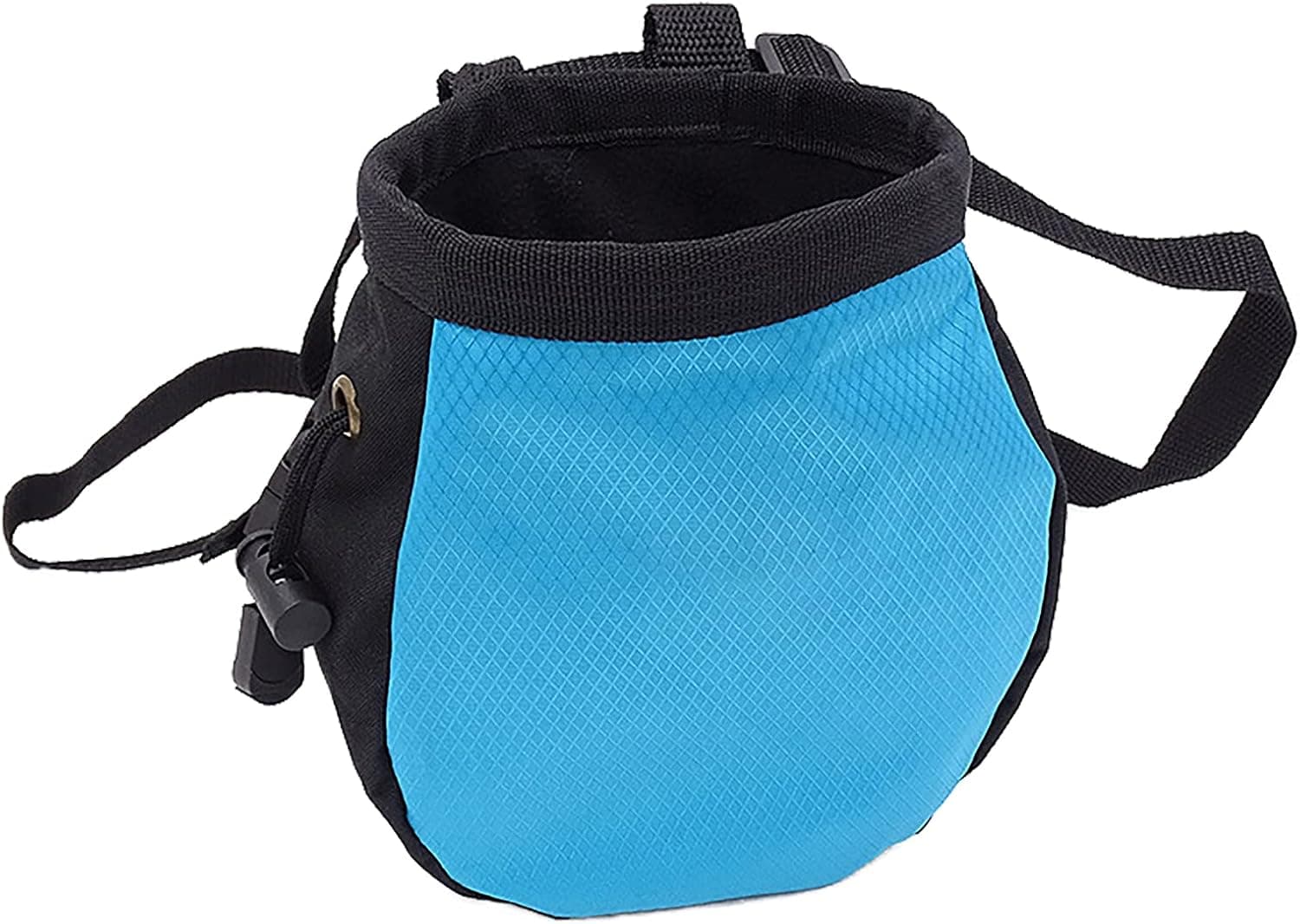 Rock Climbing Chalk Bag with Belt and Zipper Pocket, Drawstring Magnesia Sack