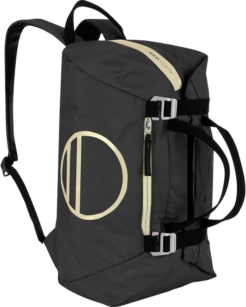 Wild Country Rope Bag - Large Backpack for Rock Climbing Ropes with Integrated Rope Tarp - Onyx