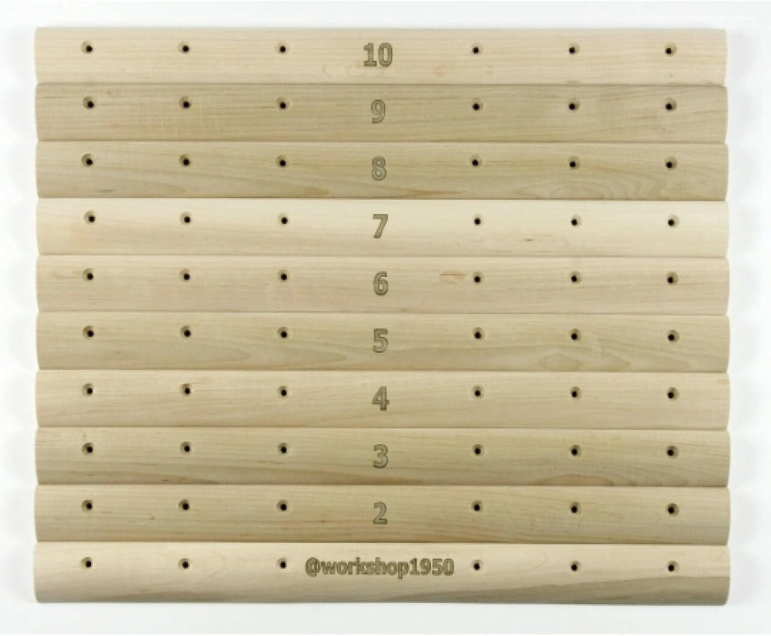 Workshop 19/50 Campus Rungs G (Set of 10 pcs) for Climbing Walls (14mm)