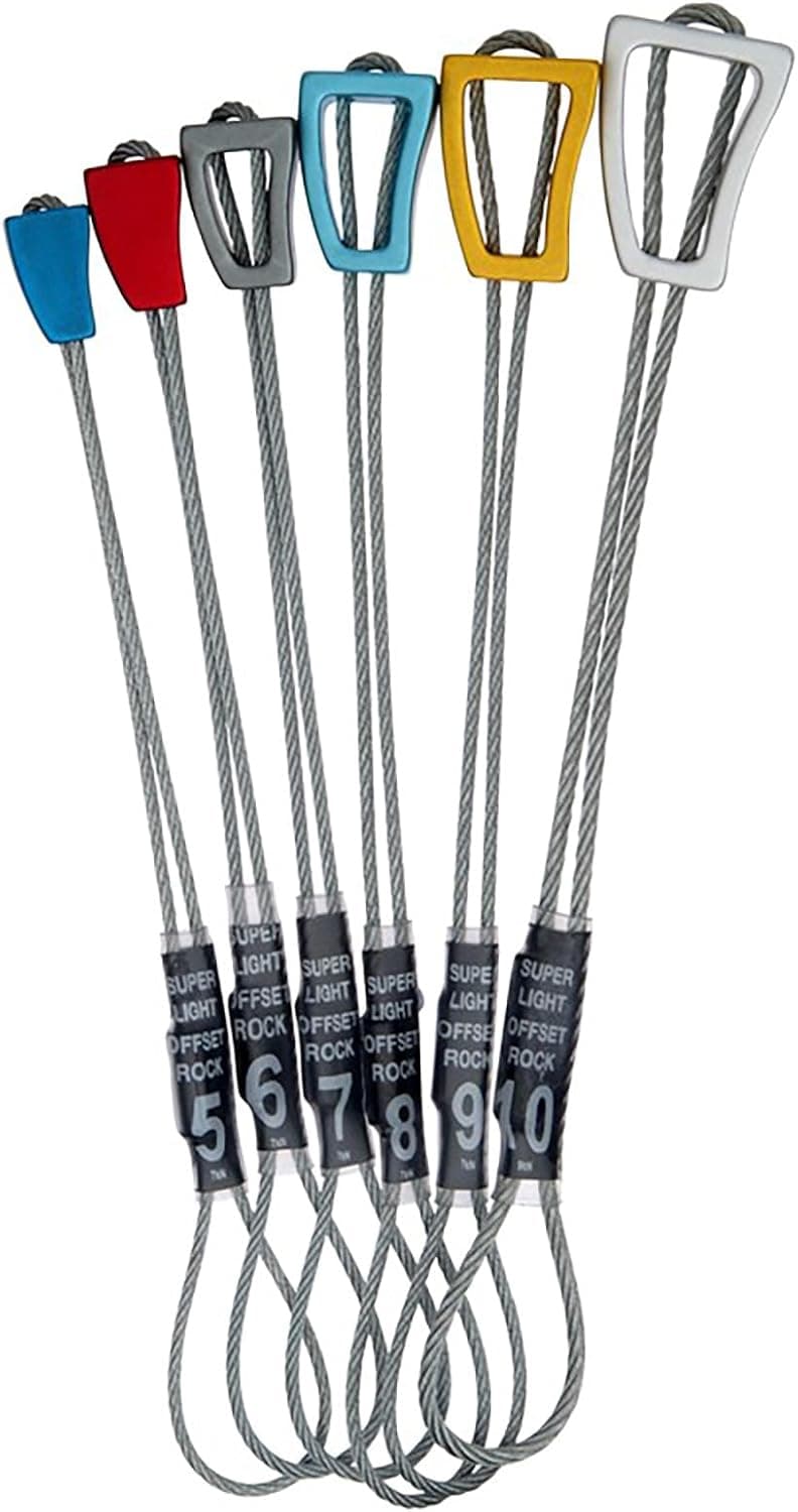 Wild Country Superlite Offset Rocks Stoppers - Anodized Rock Climbing Nuts 5-10