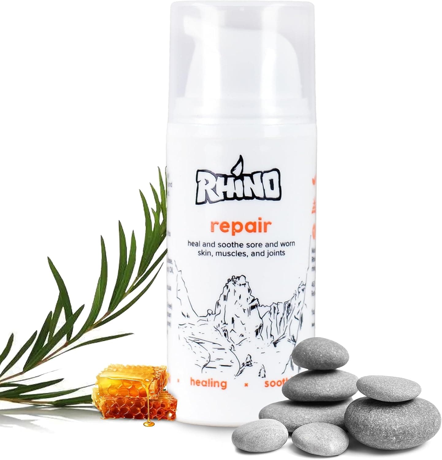 Rhino Skin Solutions Repair Cream - Soothing Relief for Dry, Cracked Skin, Ideal for Climbers and Athletes (1 fl oz)